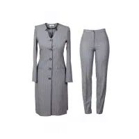 مانتو شلوار اداری با پارچه دیپلمات ترک سایز ۳۸