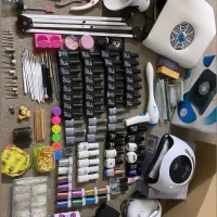 لوازم ناخن کاری کامل(درحد نو)