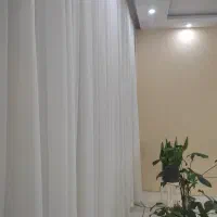 پرده حریر ساده و پشت پنجره ای|پرده، رانر، رومیزی|مشهد, ایثارگران|دیوار