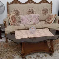 مبل استیل هفت نفره با میز ناهارخوری ۸ نفره