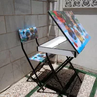 میزوصندلی تحریر کودک تاشو دخترانه باکسدار|میز تحریر و کامپیوتر|تهران, نیروی هوایی (پیروزی)|دیوار