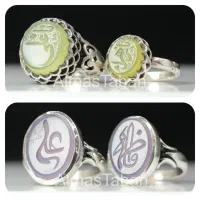 انگشتر نقره ست زنانه و مردانه با فاکتور معتبر|جواهرات|مشهد, چهنو|دیوار