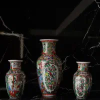 گلدان چینی پا مرغی