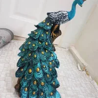 مجسمه وطاووس|مجسمه، تندیس، ماکت|تهران, باغ خزانه|دیوار