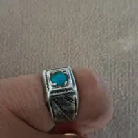 انگشتر نقره فیروزه بچگانه پسرانه دخترانه شیک وزیبا