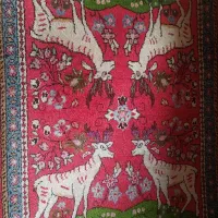 یک جفت فرش پشتی دستباف