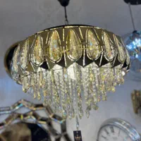 لوستر کریستال ماهان با ۳ حالت نور و گارانتی|لوستر و چراغ آویز|تهران, نیروی هوایی (پیروزی)|دیوار