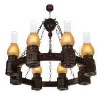 لوسر هشت شعله چوب در حد نو نو