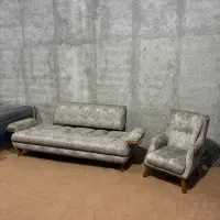 نیم ست ۴ نفره تخت خاب شو|مبلمان خانگی و میز عسلی|بندر ترکمن, |دیوار