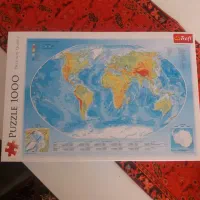 پازل ۱۰۰۰ تکه اطلس جغرافیایی (نقشه دنیا) نو