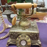 تلفن عتیقه برنجی کمیاب