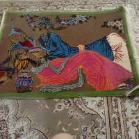 دوتا فرش تابلوی دست بافت لیلی و مجنون