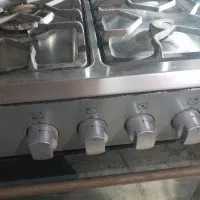 گاز فردار ۵ شعله تمام استیل تمیز|اجاق گاز و لوازم برقی پخت‌وپز|رشت, حمیدیان|دیوار