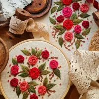 دستمال های گلدوزی شده|سفره، حوله، دستمال آشپزخانه|قم, پردیسان|دیوار