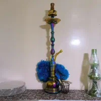 قلیان برنجی هفت رنگ نو