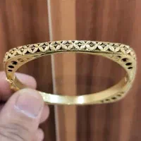 دستبند سیاه قلم نقره عیار ۹۲۵ سایز ۲ـ۳