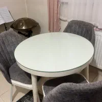 میزغذاخوری ۳ نفره شیشه سالم