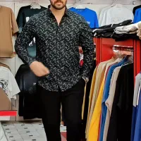 پیراهن نخی طرح دار