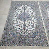 یکجفت ۶ متری ریزبافت گل ابریشم اردکان نو|فرش|تهران, ونک|دیوار