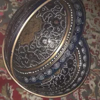 ۸عدد کاسه سورمه ای سرامیکی بزرگ  نو با طرح سنتی