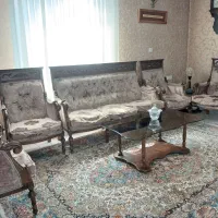 مبل استیلی نفره با میز وسط