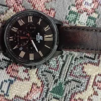 ساعت کاسیو ادیفایس اصلی ۳ موتور فعال بند چرمی