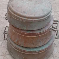 دیگ مسی بزرگ و جانونی سالم و استفاده نشده