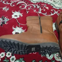 یک جفت بوت چرم اصل جنس خارجی