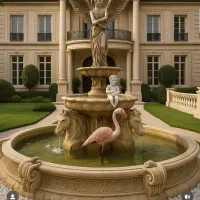 آبنما آزادی حوض پاشور مجسمه بتنی فایبرگلاس