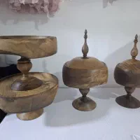ست ظروف پذیرایی چوبی|ظروف سرو و پذیرایی|سنندج, |دیوار