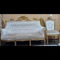 مبل استیل سلطنتی ۹ نفره|مبلمان خانگی و میز عسلی|شاهین‌شهر, فردوسی|دیوار