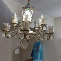 لوستر و عروسک  وتابلو دراور ضبط قدیمی  قاب مهتابی|لوستر و چراغ آویز|تهران, شهرک آزمایش|دیوار