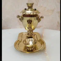 سماور برنزی سایز کوچک|کلکسیون اشیاء عتیقه|مراغه, |دیوار