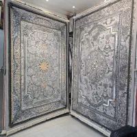 فرش مدوسا نقره ای