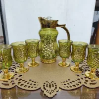 پارچ لیوان طلایی