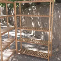 طبقه و شلف لباس ظروف چوبی|کتابخانه، شلف، قفسه‌های دیواری|همدان, |دیوار