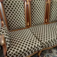 مبل استیل تشک دوبل  ۷ نفره چوب راش در حد نو