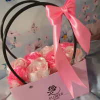 گل روبانی شیک|گل مصنوعی|قم, قلعه کامکار|دیوار