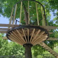 راه پله چوبی. تولید (راهپله چوبی) و آلاچیق.|خدمات پیشه و مهارت|یاسوج, |دیوار