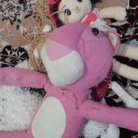 عروسک|اسباببازی بچه|درمیان, |دیوار