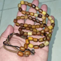 تسبیح سندلوس آلمانی کهنه ، رنگ شکلاتی