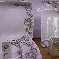 سرویس چینی گل برجسته