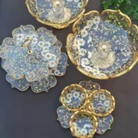 ظروف رزینی با طرح رنگ دلخواه|ظروف سرو و پذیرایی|یاسوج, |دیوار