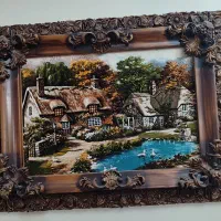 تابلو فرش ماشینی منظره