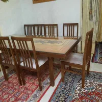 میز ناهارخوری ۸ نفره|میز و صندلی غذاخوری|تهران, جنت‌آباد شمالی|دیوار