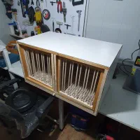 قفس ، جفتگاه ، کبوتر ، سبد راه کش و دانخوری