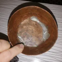 کاسه مسی قدیمی|کلکسیون اشیاء عتیقه|بجنورد, |دیوار