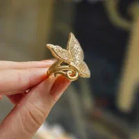 انگشتر طرح پروانه