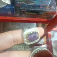 دو عدد انگشتر نقره به عقیق و موزانایت روسی ۴گیراط|جواهرات|قم, ولیعصر|دیوار