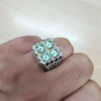 انگشتر نقره موزانایت